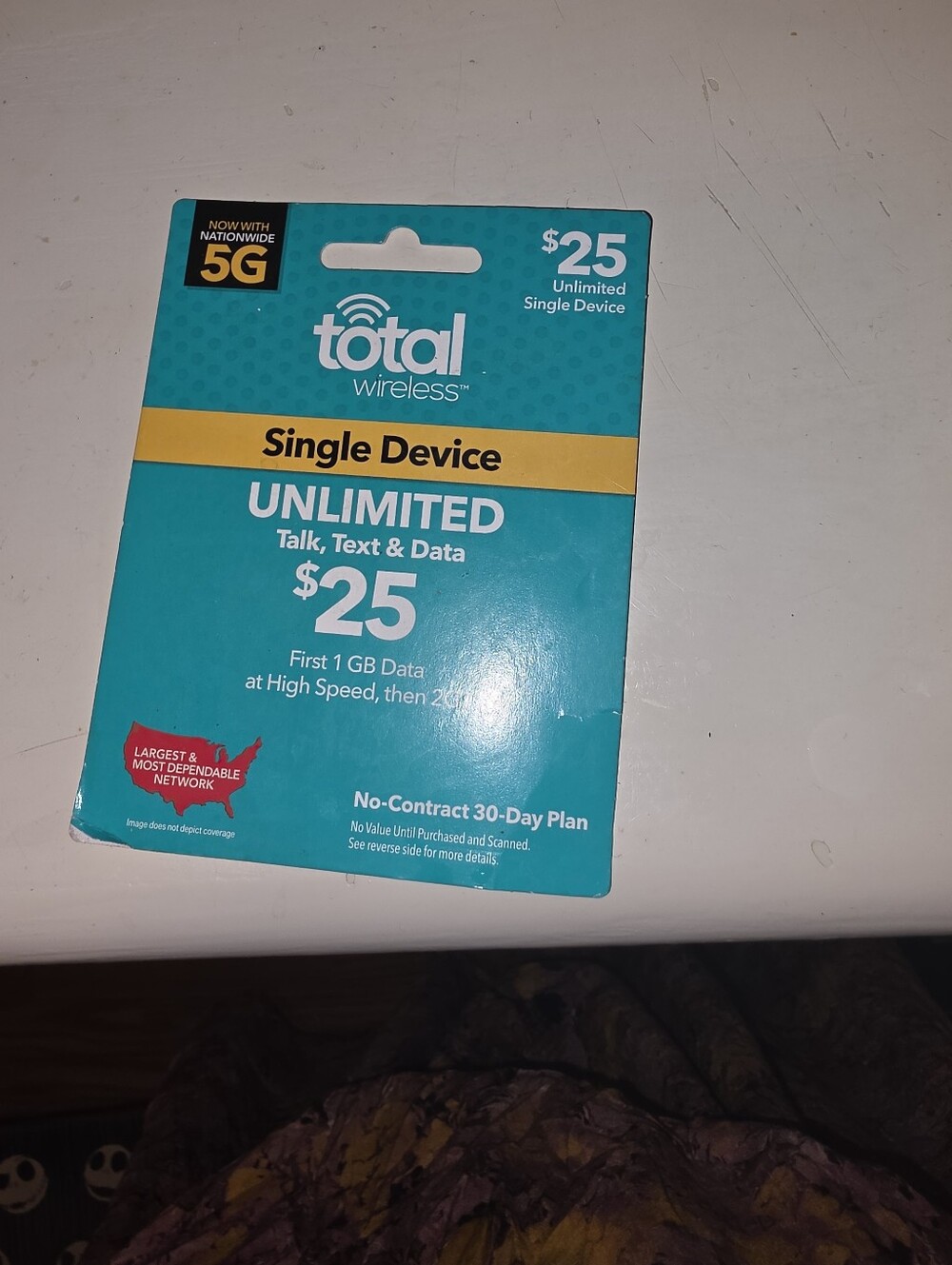 Total Wireless $25 Unlimited Single Device Plan - Teal